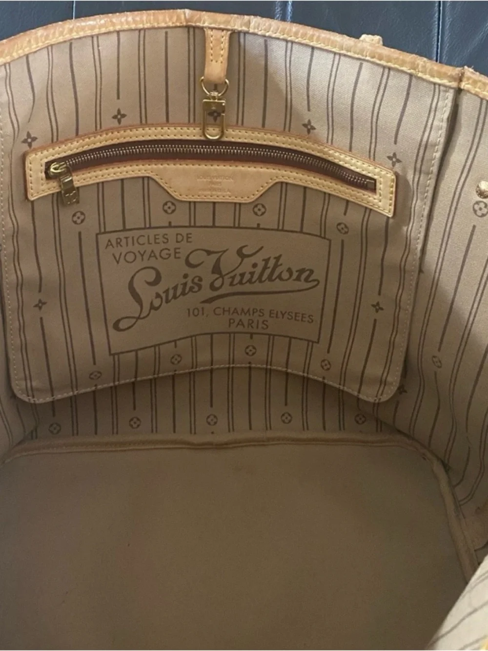 Louis Vuitton Monogram Never Full Tote with Vachetta Trim - Picture 6 of 16